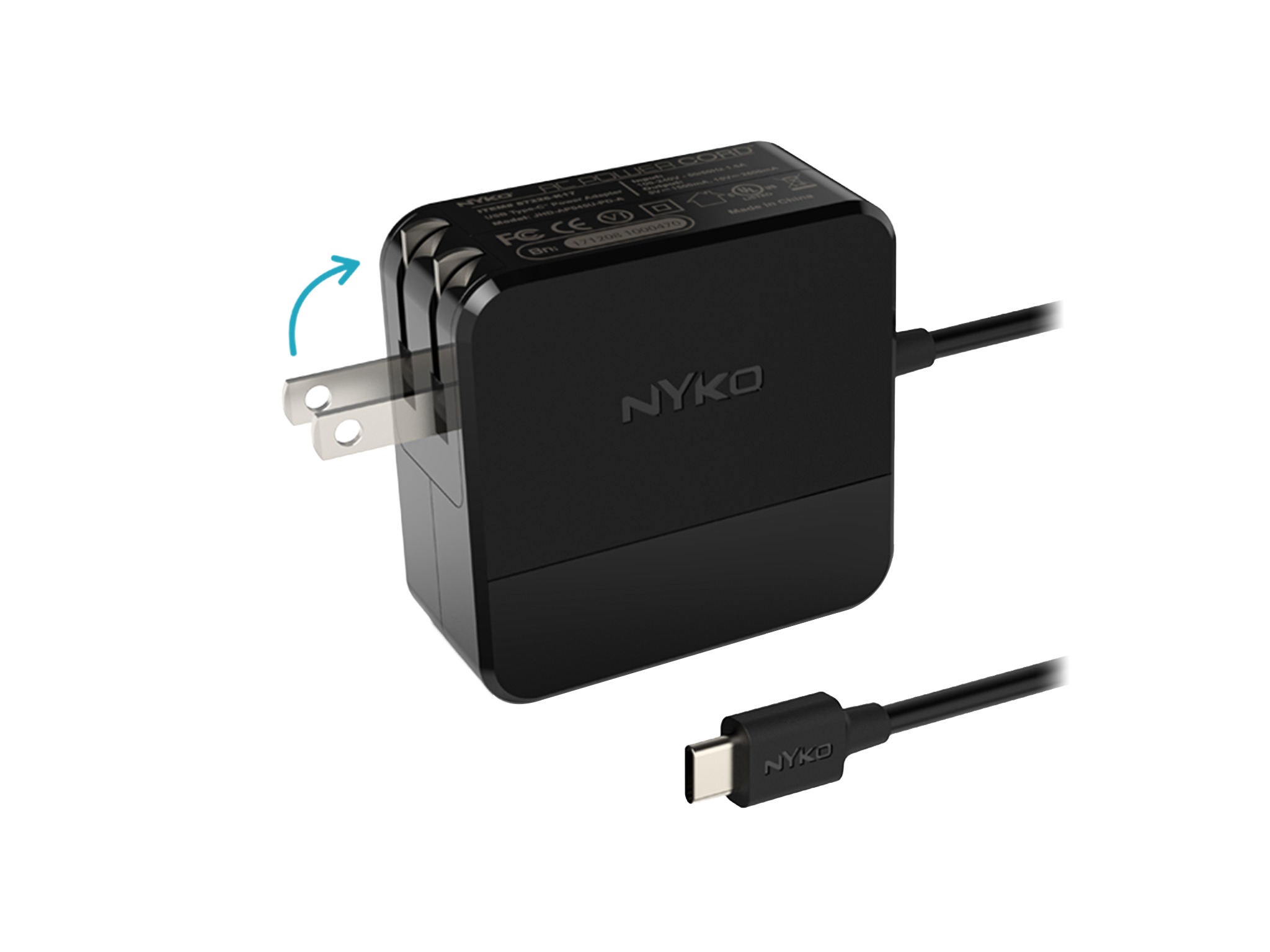 Nyko AC Power Cord for Nintendo Switch | 39W Dockable Charger