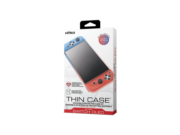 Nyko Thin Case for Nintendo Switch Red Blue Dockable Switch
