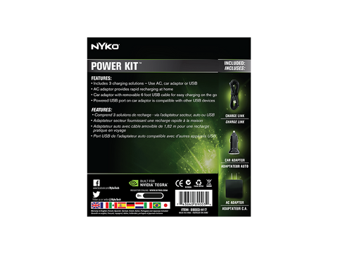 Power Kit for Nvidia Shield - box back