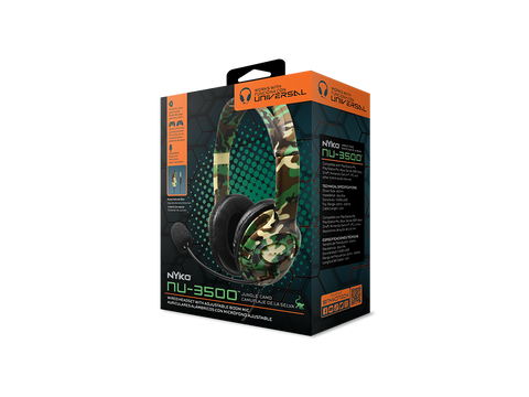 NU-3500 - Jungle - Universal Green Camoflage Headset