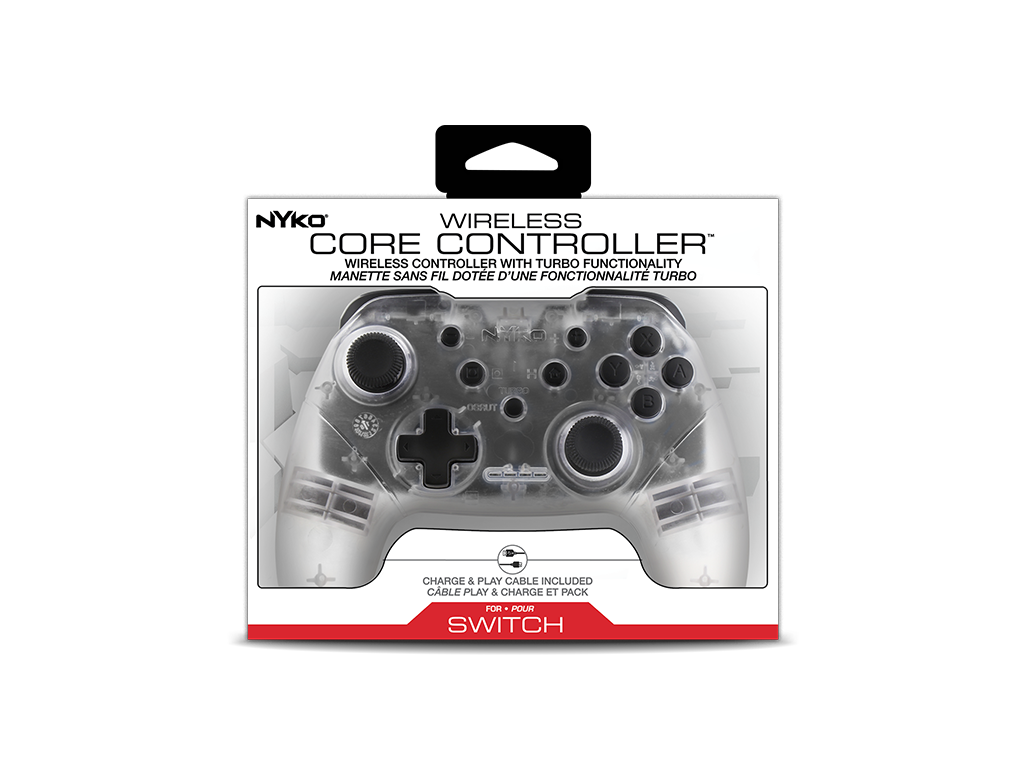 Wireless Core Controller (Clear) for Nintendo Switch™