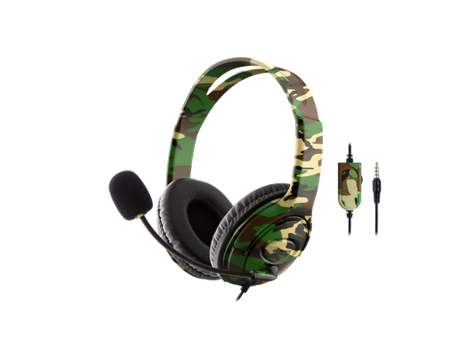 NU-3500 - Jungle - Universal Green Camoflage Headset