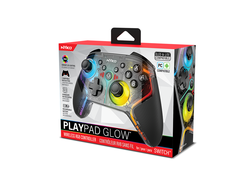 PlayPad Glow™ Wireless RGB Controller for Nintendo Switch™