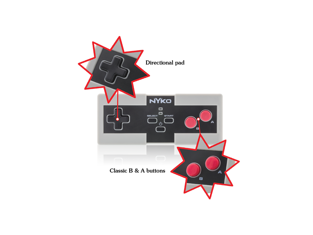 Miniboss AAA for NES Classic Edition - controls