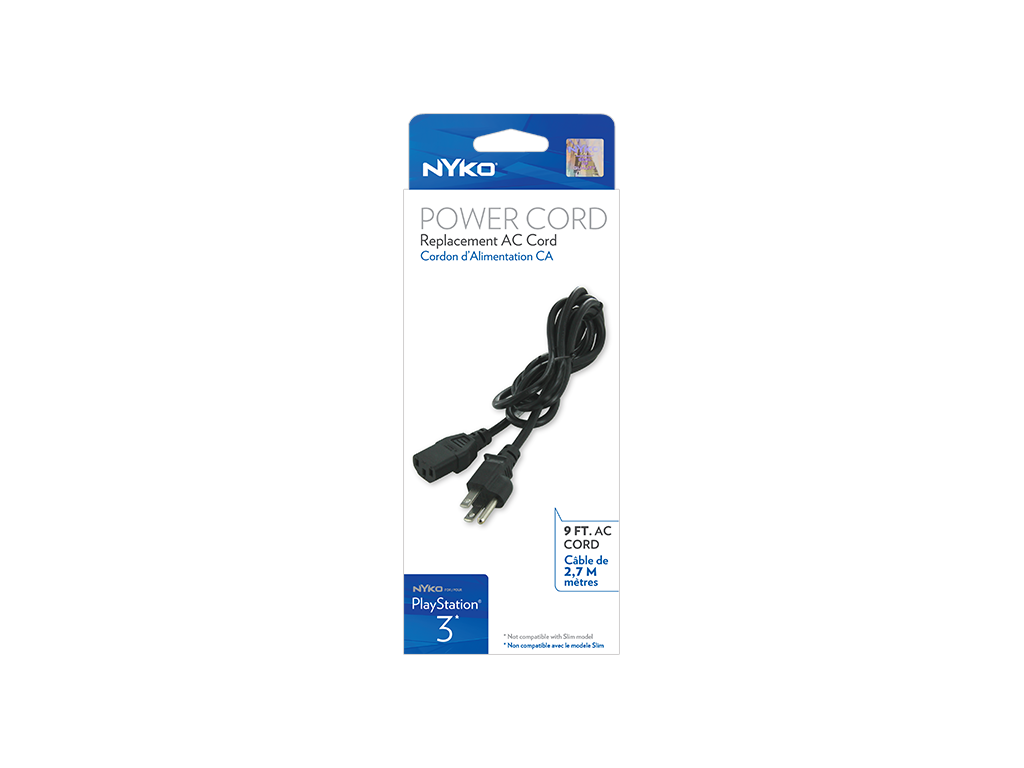 Power Cord for PS3 - box front