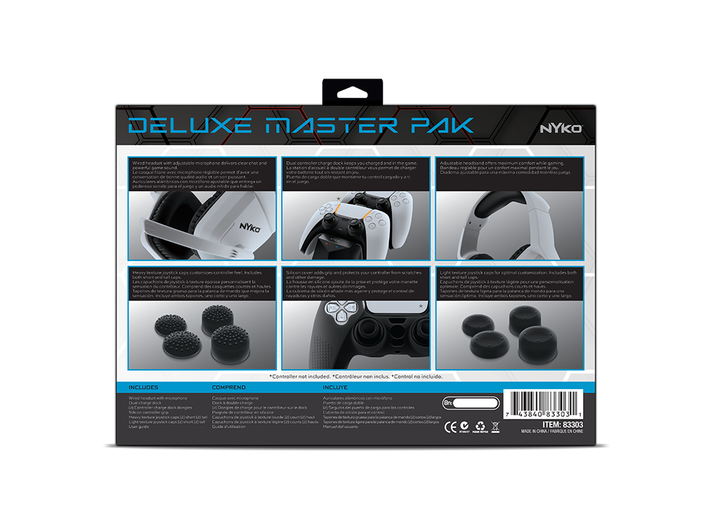 Kit de accesorios Master Pak para Playstation 5