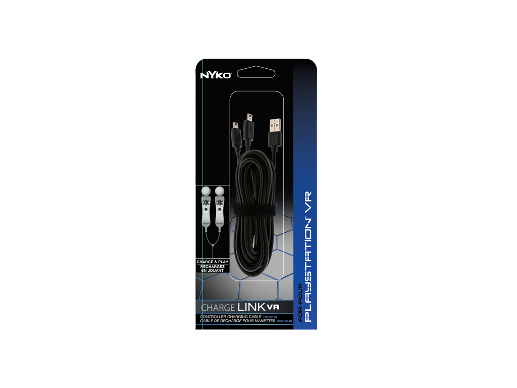 Nyko Charge Link VR - 2 Port Mini USB PlayStation Move Controller Charging  Cable for PlayStation VR