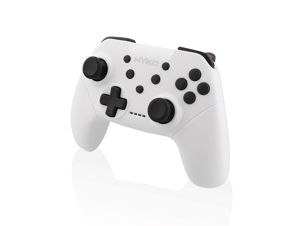 Nintendo Switch Pro Controller White on White Mod Minimalistic Controller  with White Butons