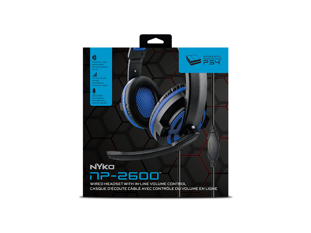 Nyko Headset NP-2600 for PlayStation®4 - Wired Gaming Headset Nyko Headset NP-2600 for PlayStation®4 - Wired Gaming Headset
