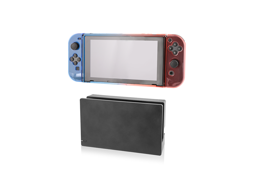 Nyko Thin Case for Nintendo Switch Red Blue Dockable Switch