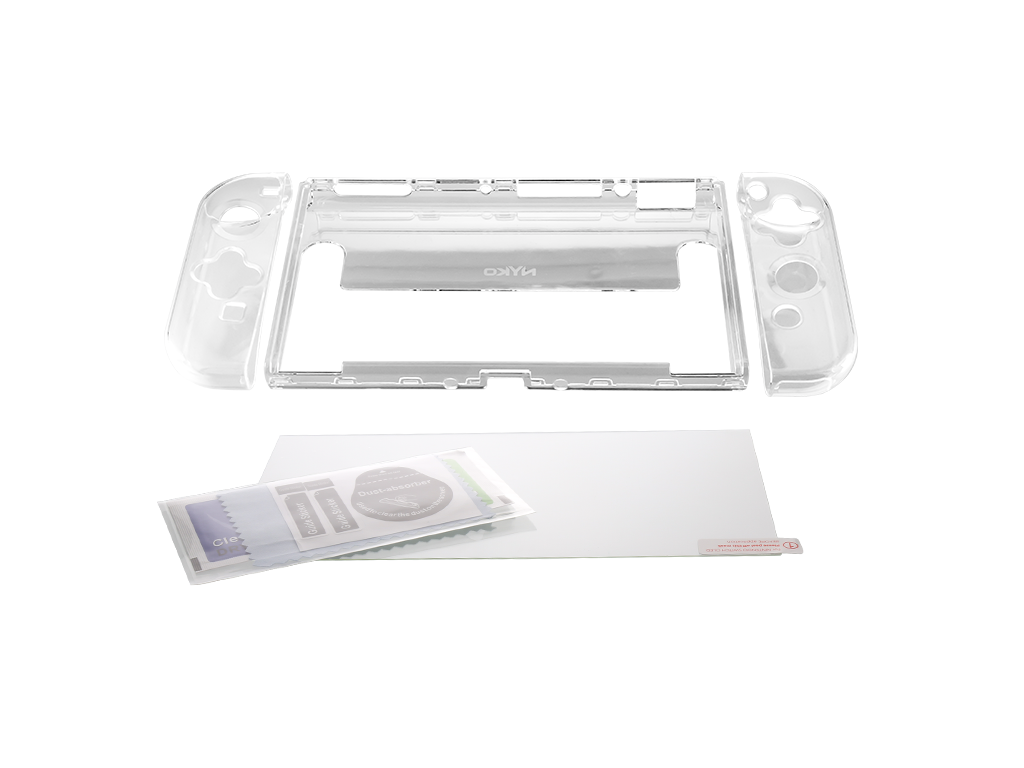 Switch Oled Clear Casenintendo Switch Oled Protective Case - Galaxy & Moon  Theme Tpu Cover
