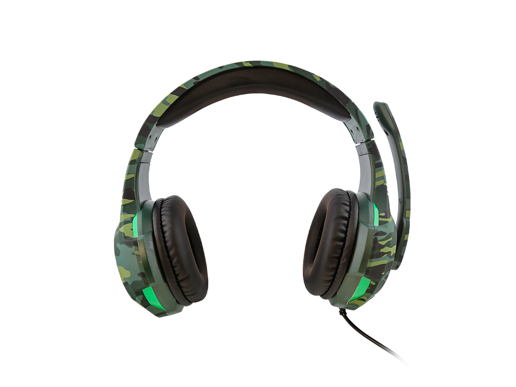 Universal Combat Headset - Green Camo
