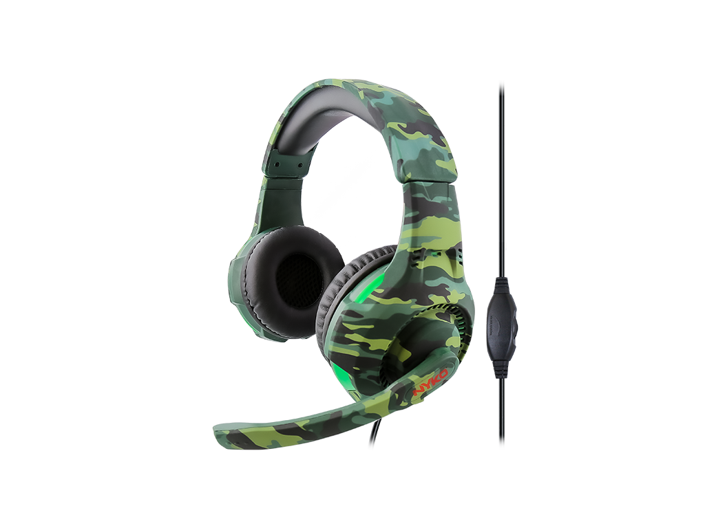 Universal Combat Headset - Green Camo
