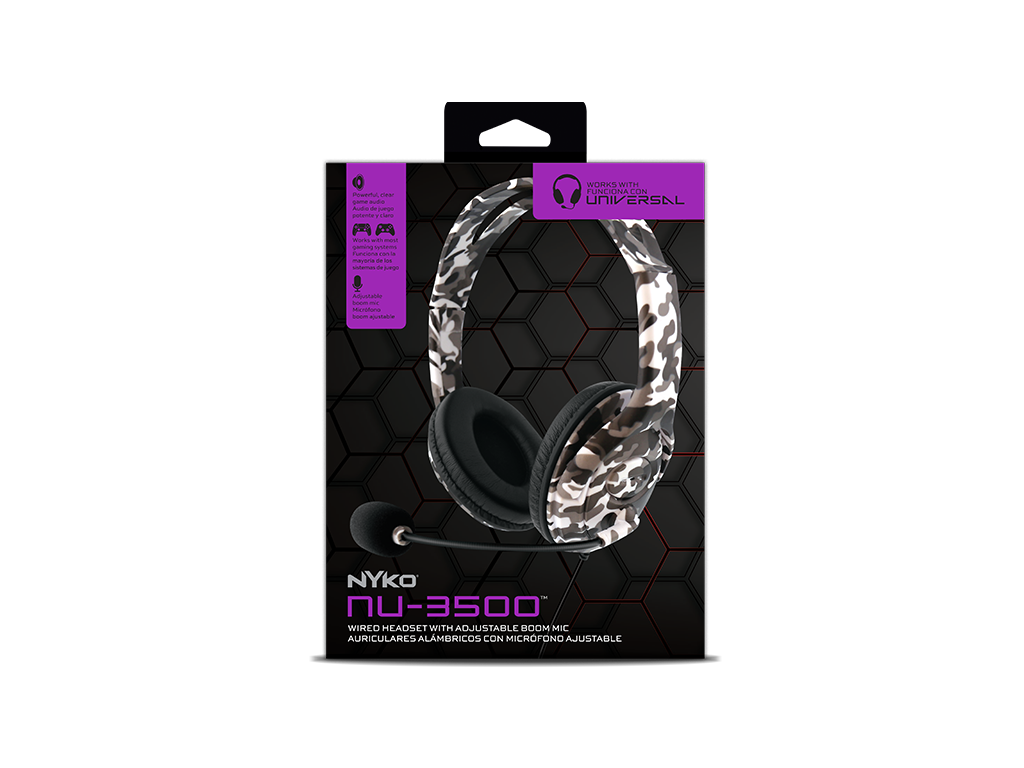 NU-3500 Headset - Universal Arctic Camo Headset