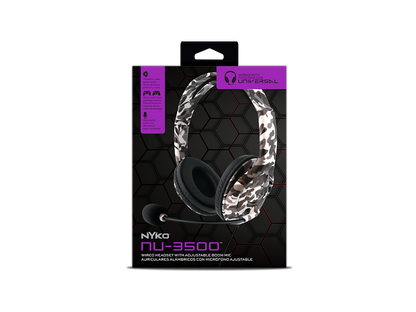 NU-3500 Headset - Universal Arctic Camo Headset